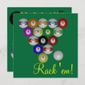 ラックエムパーティー 招待状 (正面/裏面)