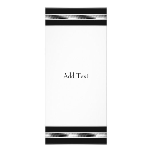 ラックカードシルバーグレーブラッククロムメタルホワイト ラックカード (正面)