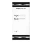 ラックカードシルバーグレーブラッククロムメタルホワイト ラックカード (裏面)