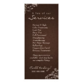 ラックカードフローラリネンサロンスパベージュブラウン ラックカード (裏面)