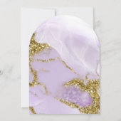 ラックスインクラベンダー抽象芸術アーチID990 招待状 (裏面)