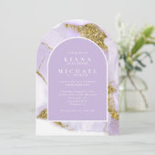 ラックスインクラベンダー抽象芸術アーチID990 招待状 (スタンド正面)