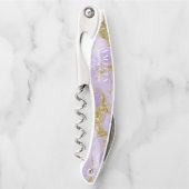 ラックスインクラベンダー抽象芸術ウェディングパーティーID990 ソムリエナイフ (正面)