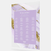 ラックスインクラベンダー抽象芸術シーティングチャートID990 アクリルサイン (傾斜)