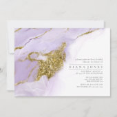 ラックスインクラベンダー抽象芸術ブライダルシャワーID990 (正面)