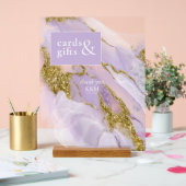 ラックスインクラベンダー抽象芸術ID990 アクリルサイン (ウェディング)