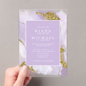 ラックスインクラベンダー抽象芸術ID990 アクリル招待状 (インサイチュ (ポータブル))