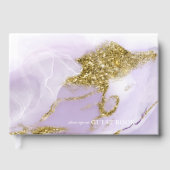 ラックスインクラベンダー抽象芸術ID990 ゲストブック (正面)