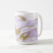 ラックスインクラベンダー抽象芸術ID990 コーヒーマグカップ (正面右)