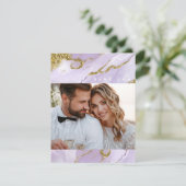 ラックスインクラベンダー抽象芸術ID990 サンキューカード (スタンド正面)