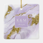 ラックスインクラベンダー抽象芸術ID990 セラミックオーナメント (裏面)
