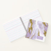 ラックスインクラベンダー抽象芸術ID990 ノートブック (内部)