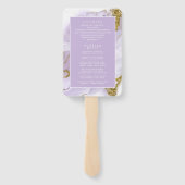 ラックスインクラベンダー抽象芸術ID990 ハンドファン (裏面)