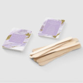 ラックスインクラベンダー抽象芸術ID990 ハンドファン (組立なし)