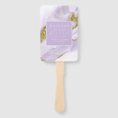 ラックスインクラベンダー抽象芸術ID990 ハンドファン (正面)