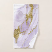 ラックスインクラベンダー抽象芸術ID990 バスタオルセット (ハンドタオル)