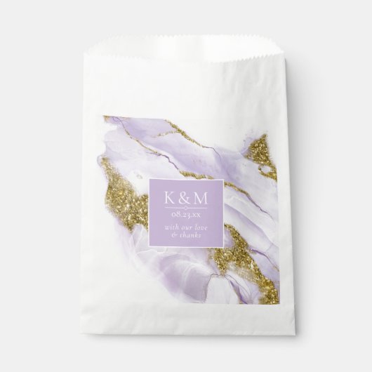 ラックスインクラベンダー抽象芸術ID990 フェイバーバッグ (正面)