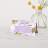 ラックスインクラベンダー抽象芸術ID990 プレイスカード (裏面)