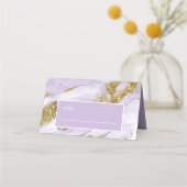 ラックスインクラベンダー抽象芸術ID990 プレイスカード (正面)