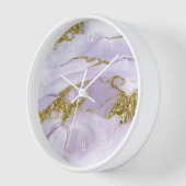 ラックスインクラベンダー抽象芸術ID990 壁時計 (傾斜)