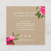 ラックスウォーはっきりしたターカラーバラオンクラフト スクエア名刺 (裏面)