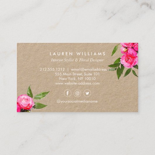 ラックスウォーはっきりしたターカラーバラオンクラフト 名刺 (裏面)