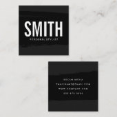 ラックスエグゼクミニマルティブブラッシュド スクエア名刺 (正面/裏面)