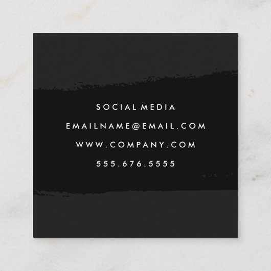 ラックスエグゼクミニマルティブブラッシュド スクエア名刺 (裏面)