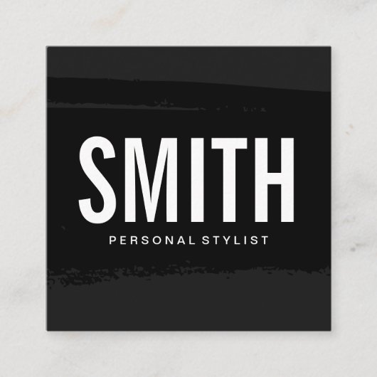 ラックスエグゼクミニマルティブブラッシュド スクエア名刺 (正面)