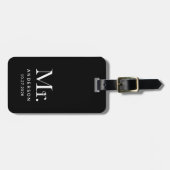 ラックスエレガンスブラック | 氏の日結婚付 ラゲッジタグ (正面横)