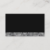 ラックスエレガントシルバーシークインファッション設計者 名刺 (裏面)