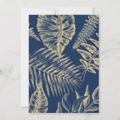 ラックスエレガントピーコックフローラ結婚ーズ 招待状 (裏面)