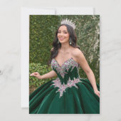 ラックスエレガントフォトキンセアニェラ金ゴールドティアラ 招待状 (裏面)