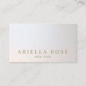 ラックスエレガントプロフェッショナルシルバーグレー勾配 名刺 (正面)