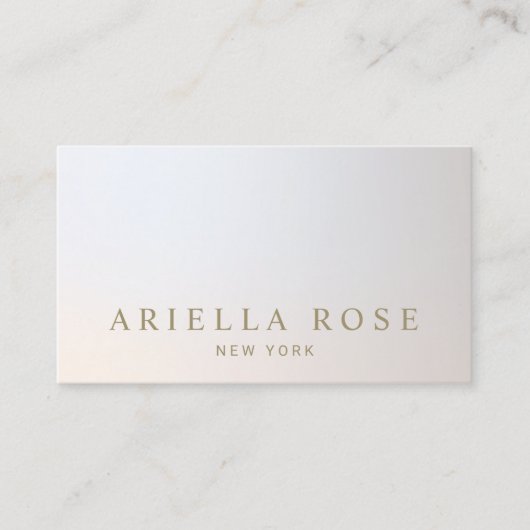 ラックスエレガントプロフェッショナルシルバーグレー勾配 名刺 (正面)