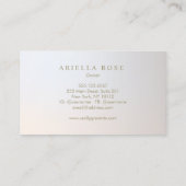 ラックスエレガントプロフェッショナルシルバーグレー勾配 名刺 (裏面)