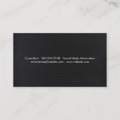 ラックスエレガントメタリック・トリム付きレザー 名刺 (裏面)