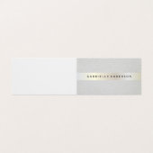 ラックスエレガントメタリック・トリム付きレザー 名刺 (外部フラット)