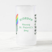 ラックスオブザアイリッシュカスタムセントパトリックのビールマグ フロストグラスビールジョッキ (中央)