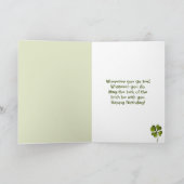 ラックスオブザアイリッシュクローバーお洒落ズ誕生日 カード (内部)