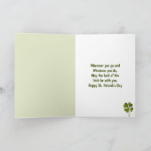 ラックスオブザアイリッシュクローバーハッピーセントパトリックの日 シーズンカード (内部)