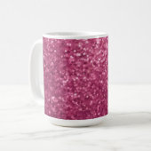 ラックスグラムピンクグリッター コーヒーマグカップ (正面左)
