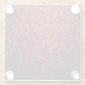 ラックスグラムレッドグリッターコースター ガラスコースター (裏面)