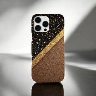 ラックスグリッターガード(グリッター – レザー) iPhone 16 PRO MAXケース