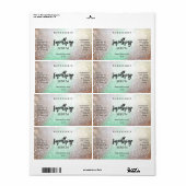 ラックスグリッターミント及び銀顔血清ラベル ラベル (フルシート)