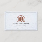 ラックスゴールドフォイル実在エステートエージェント | 建築 名刺 (正面)