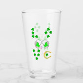 ラックスシャムロックダブリンデイホースシューアイリッシュ タンブラーグラス (正面)