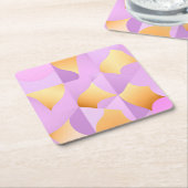 ラックスジオメトリックシェイプスクエア紙コースター スクエアペーパーコースター (アングル)