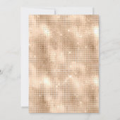 ラックスジオメトリックシャンパン誕生日招待状 招待状 (裏面)