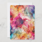 ラックスジュエルトーングラマーカラーエレガント招待状 セーブザデート (裏面)